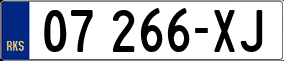 Trailer License Plate